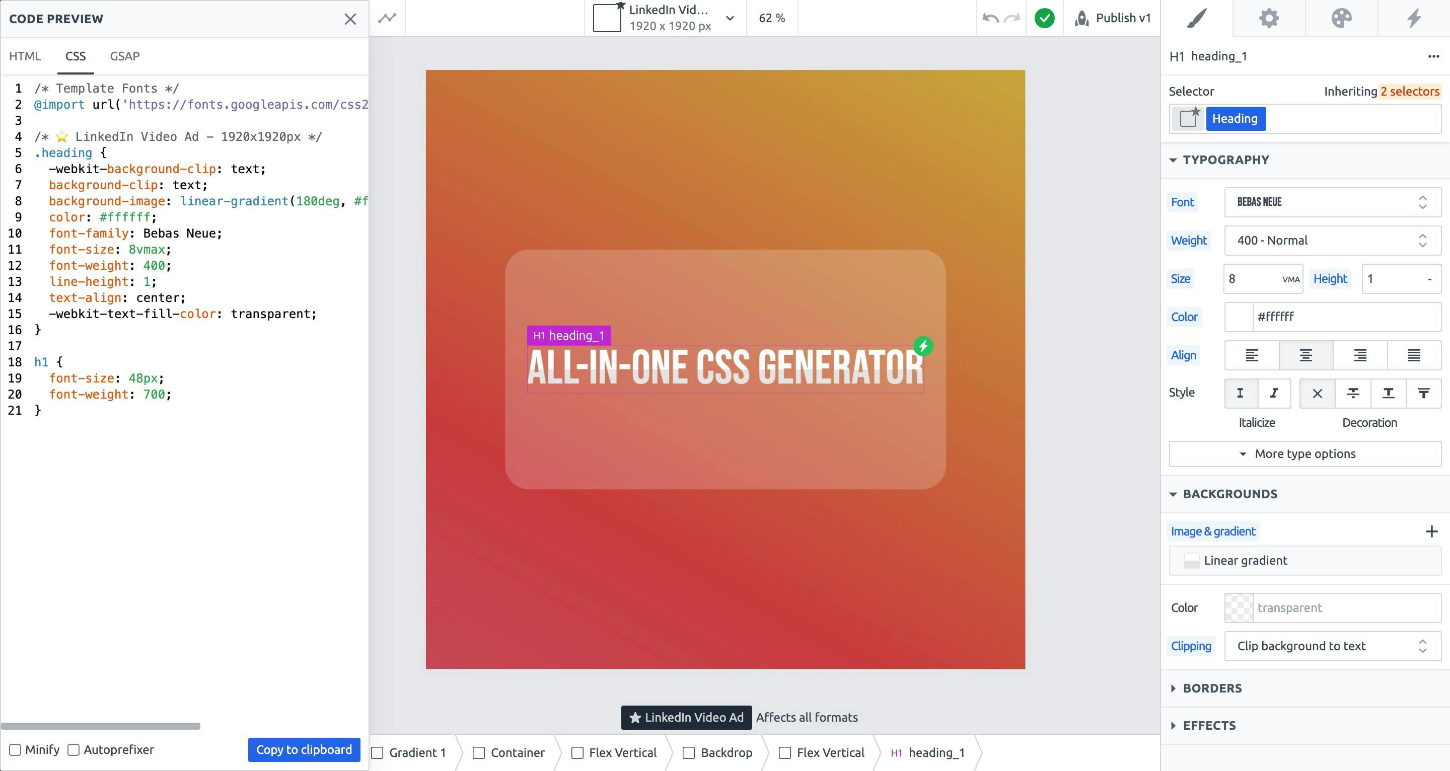 All-in-One CSS Generator
